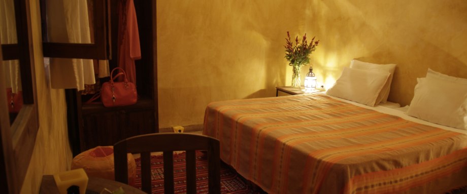 Chambre double dans riad de charme à Marrakech