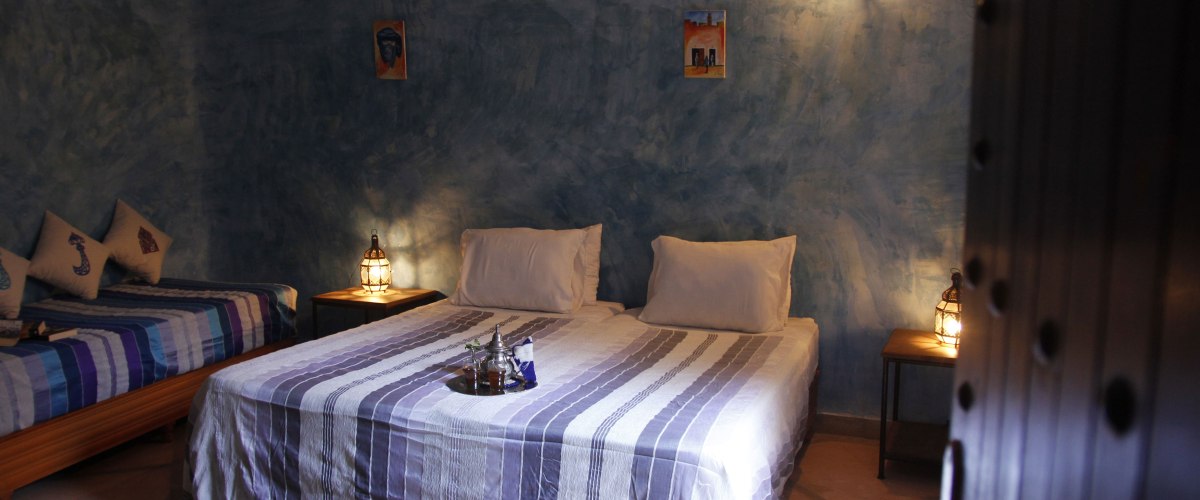 Chambre triple dans riad Azenzer