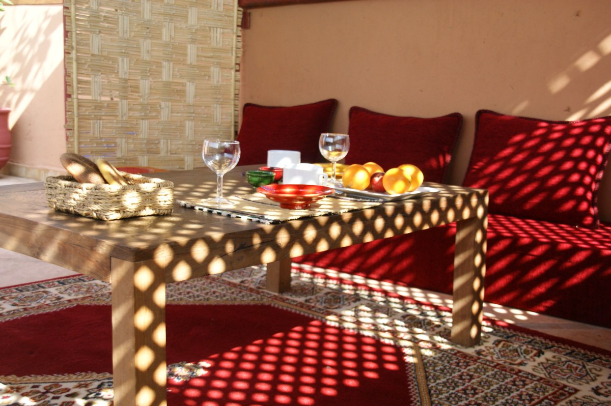 Petit déjeuner au riad azenzer
